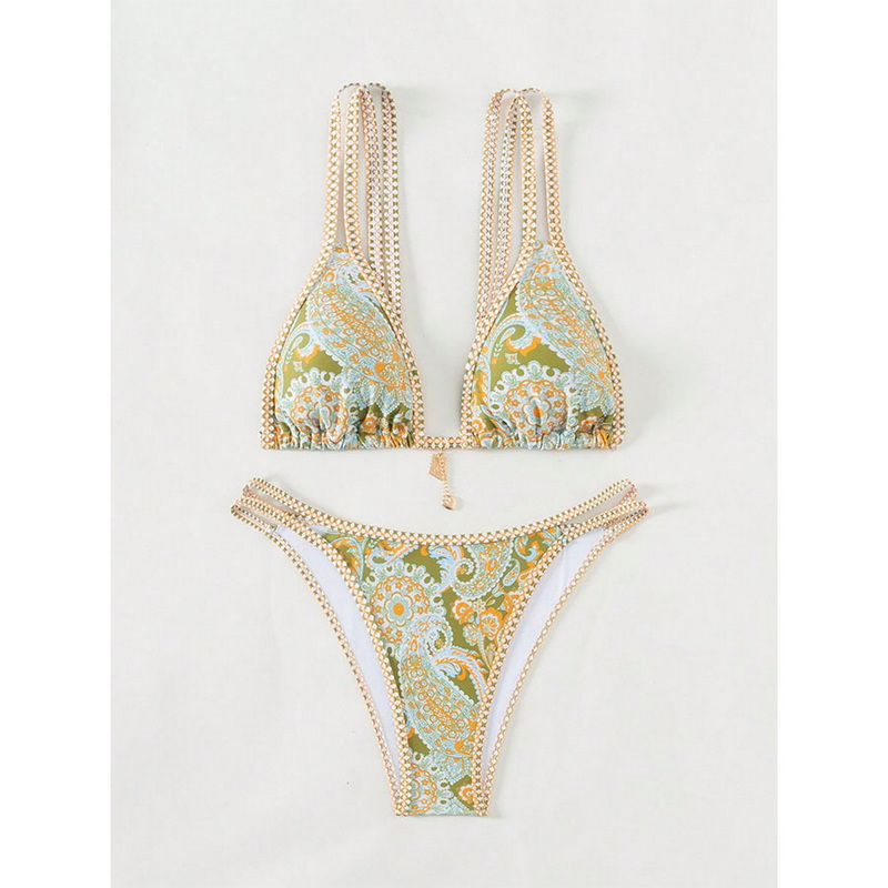 2025 New Bikini &ndash; Sexy Backless Printed Strappy Two-Piece Swimsuit_30
