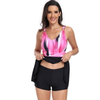 New Plus Size Two-Piece Swimsuit - European Modest Boyshort Bikini Set