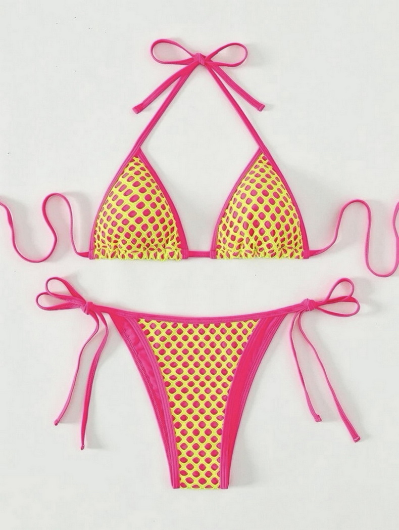 New Sexy Halter Tie Bikini - Two-Piece Beachwear for Vacation