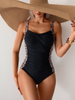 2025 One-Piece Swimsuit - Sporty European Style Hot-Selling Women's Swimwear