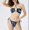 Sexy Butterfly Print Micro Bikini - Three-Point Women's Swimwear