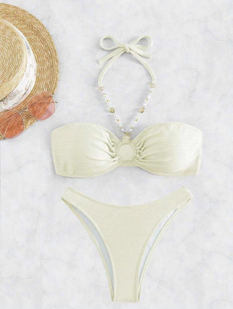 Sexy Chain Halter Bikini - Solid Color Hot Seller Beachwear