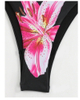 New European Style Bikini Cover-Up Set With Lily Print And Sexy Design