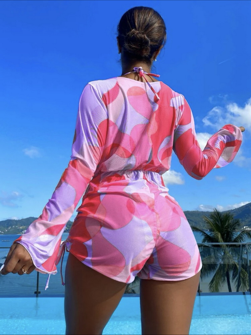 Sexy Three-Piece Printed Mesh Bikini Set - Hot Seller for Beach Vacations_06
