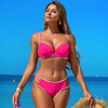 New 2025 Bikini Three-Piece Tight-Fitting Women's Swimsuit Push-Up Sexy Hot Spring Style