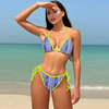 2025 New Sexy Backless Three-Piece Bikini for Women - Ins Style European Swimwear