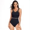 New European One-Piece Swimsuit for Women - Sports Quick-Dry Bikini with Webbing Straps