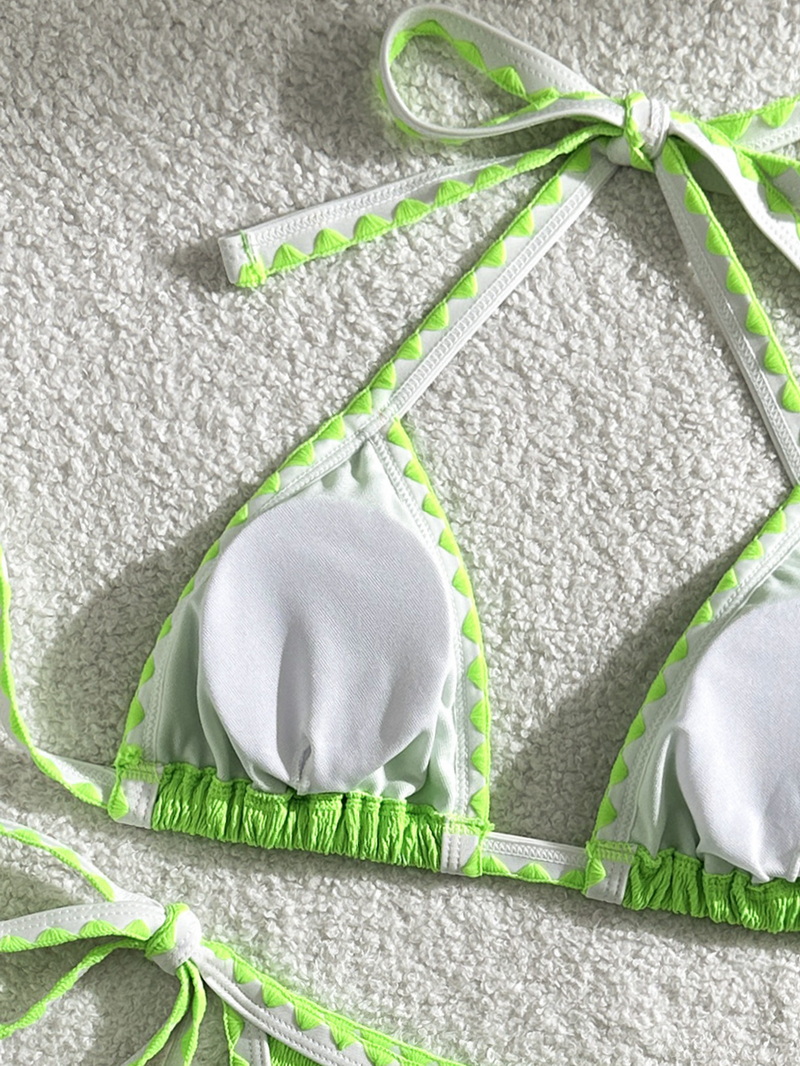 Solid Color Ins Style Bikini Swimwear For Women Sexy Beachwear_19