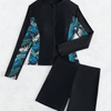 2025 Long Sleeve Boxer Bikini Set For Women Beachwear European Style