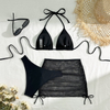Sexy Solid Color Three-Piece Bikini Set - Pure Desire Hot Seller