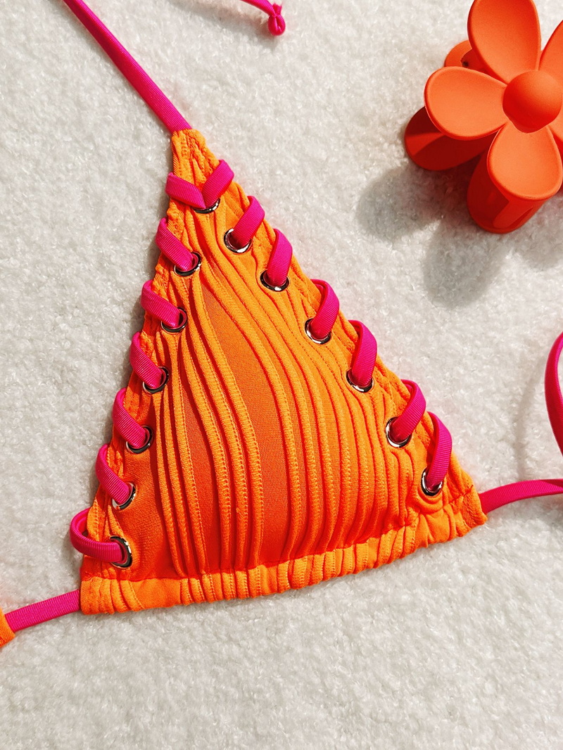 Summer Sexy Solid Color Bikini - INS Style Women's Vacation Swimwear_5_35