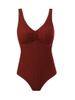 2025 New European Solid One-Piece Swimsuit With Sexy Tight Fit Bikini Style