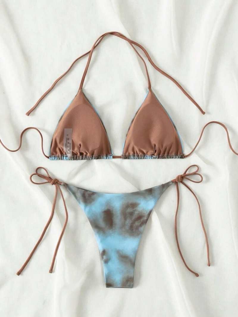 Hot-Selling 3-Piece Tie-Up Bikini Set - Fashionable Vacation Swimwear for Women