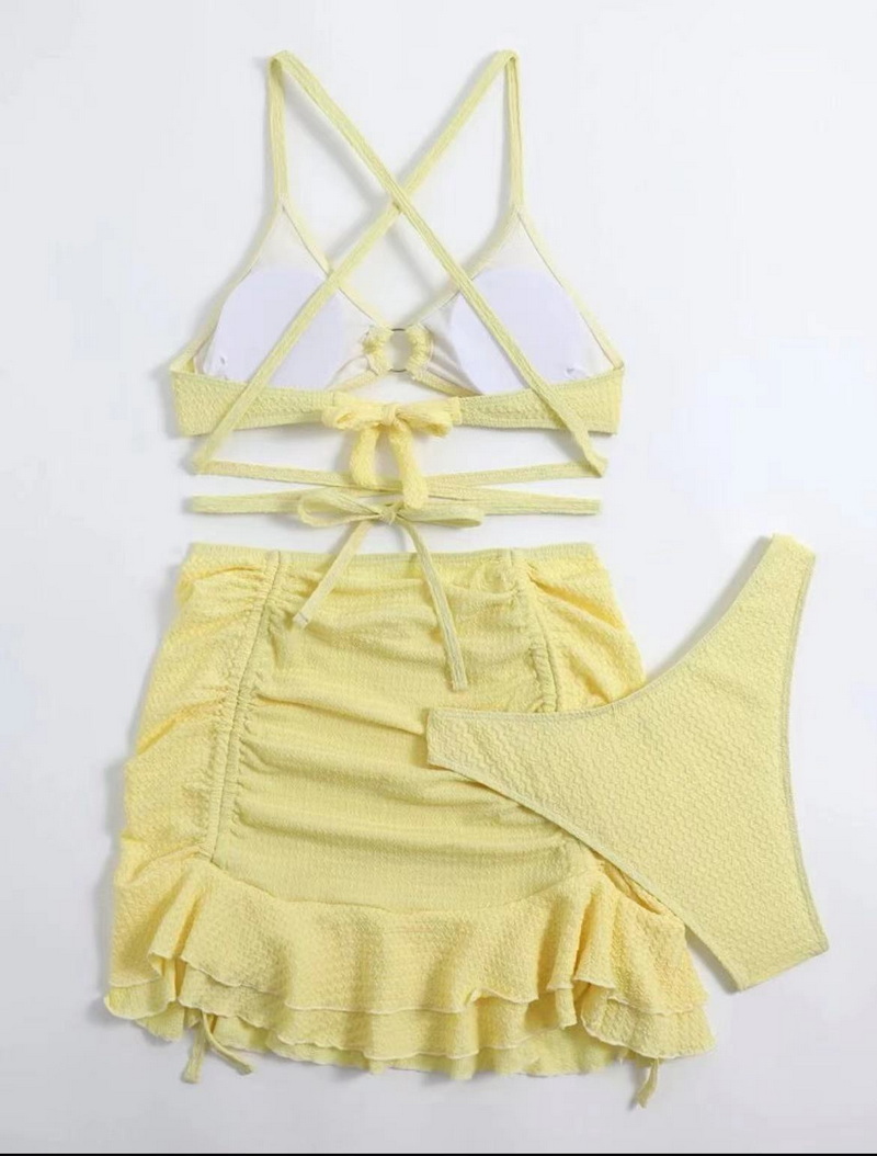 New Sexy 3-Piece Bikini Beach Set for Women - Stylish Swimwear_08