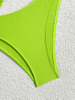Solid Color Three-Piece Bikini Set – Hot Selling Push-Up Swimwear for Women