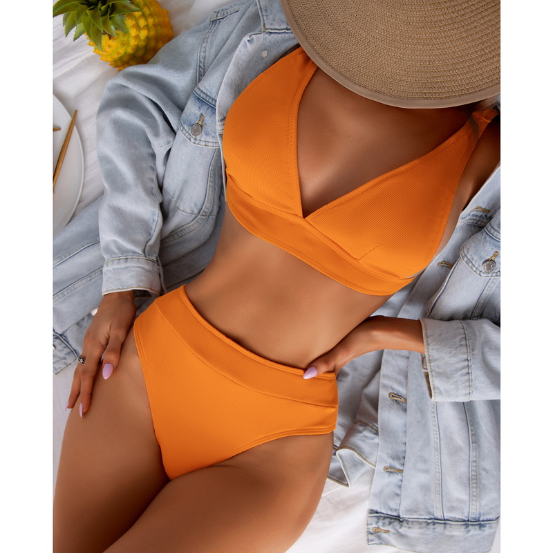 2025 New High-Waisted Bikini Set Hot Sale Sexy Two-Piece Swimsuit for Women_33
