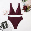 2025 New High-Waisted Bikini Set Hot Sale Sexy Two-Piece Swimsuit for Women