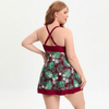 New European Big Size Women's Bikini Swimwear with Boyshorts