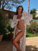 Printed Bikini Set With Long Chiffon Beach Skirt Sexy And Fresh Summer Style