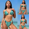 2025 New Sexy Three-Piece Backless Tie Bikini for Women - European Ins Style Swimwear