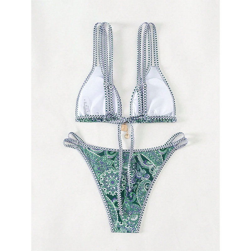 2025 New Bikini &ndash; Sexy Backless Printed Strappy Two-Piece Swimsuit_13