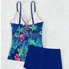 2025 New Western Style Two-Piece Swimsuit – Printed Modest Boyshort Bikini Set