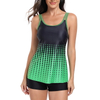 2025 European Style Bikini Set - Two-Piece Tankini with Boxer Shorts