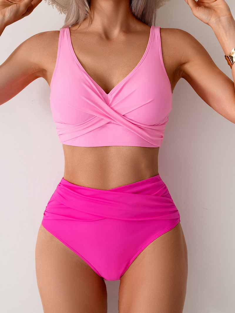 2025 Sexy Two-Piece Bikini Set - High-Waisted European Style Swimwear_18