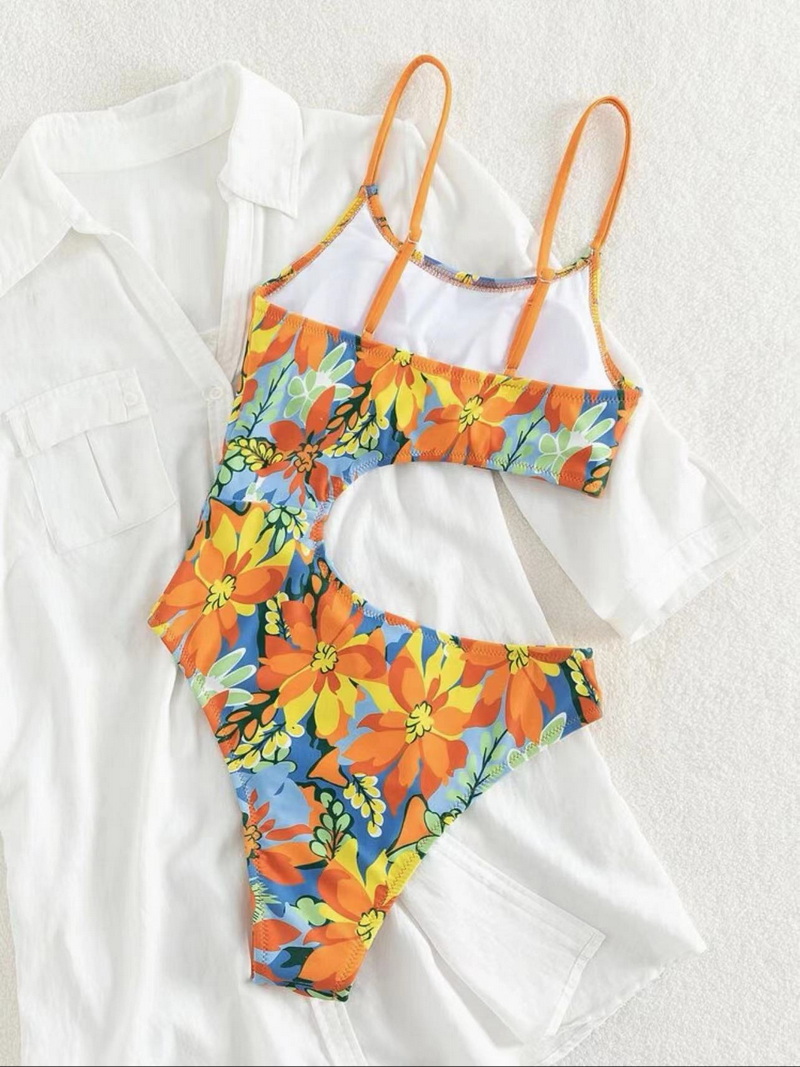 Sexy Floral One-Piece Bikini - Women's Swimwear New Arrival