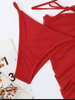 Sexy Three-Piece Mesh Gem Bikini Set - Hot Seller Women's Swimwear