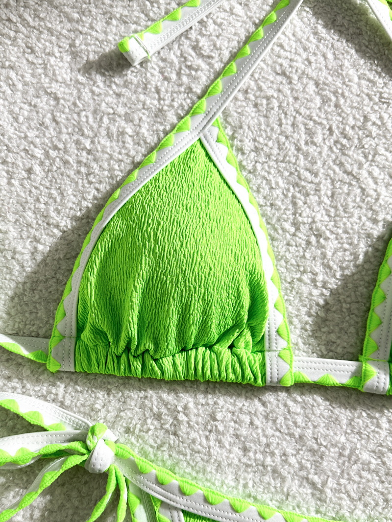 Solid Color Ins Style Bikini Swimwear For Women Sexy Beachwear_02