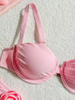 2025 Floral Underwire Push-Up Bikini For Women Ins Style European Beachwear