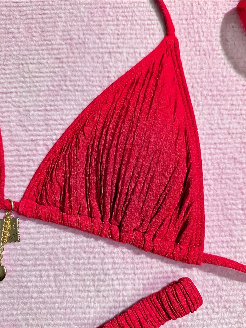 2025 Fashion Two-Piece Bikini Set With Unique Fabric European Style_8