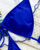 2025 Halter Bikini Set With Short Sleeve Cover-Up Three-Piece Swimsuit