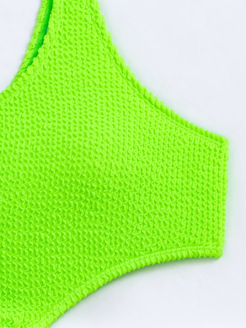 2025 Solid One-Shoulder One-Piece Swimsuit, Sexy Backless Swimwear_6