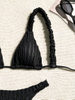Solid Color Sexy Bikini - INS Style Women's Beach Swimwear