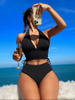 Sexy Halter Tie Bikini - Solid Color Sanya Vacation Hot Seller