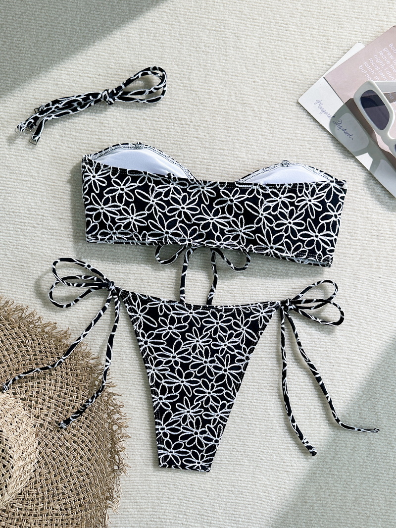New Hot-Selling Solid Color Towel Bikini Set - Sexy, Skin-Brightening Two-Piece Swimsuit_08
