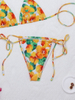 2025 Sexy Floral Bikini – Western Style Tie Back Swimsuit for a High-End Look