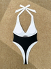 2025 New Fashion Bikini – Minimalist Sexy Tie Back 3D Floral Swimwear