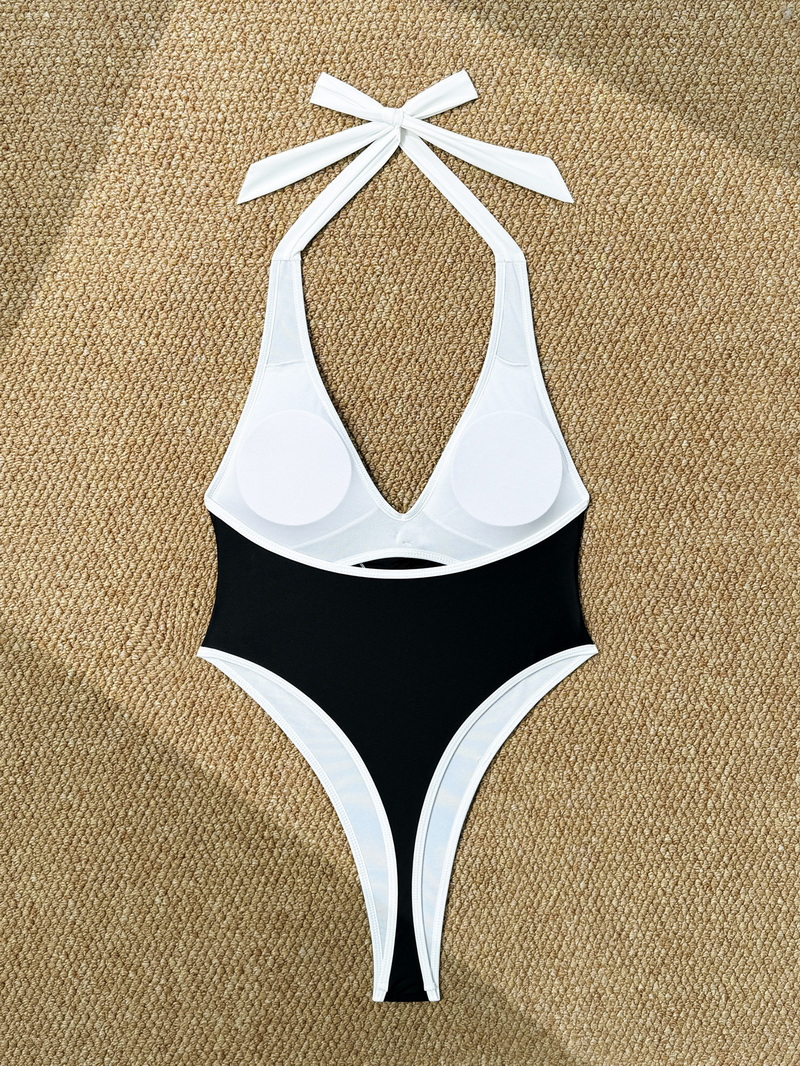2025 New Fashion Bikini – Minimalist Sexy Tie Back 3D Floral Swimwear