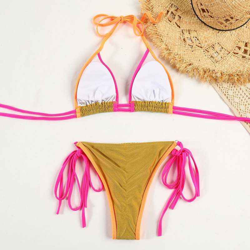 Printed Tie Back Bikini Hot Selling Sexy Two-Piece European Fashion_10