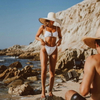 New Solid Color Bikini Set For Women Sexy Two-Piece Swimsuit European And American Style