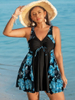 2025 New European Plus Size Women's Conservative Two-Piece Swimwear