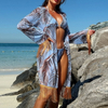2025 New Three-Piece Bikini Set With Miami Style Tassel Cover-Up Hot-Selling Swimwear