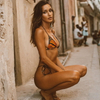 New Tie Bikini – Digital Butterfly Print Triangle Soft Cup Two-Piece Swimwear