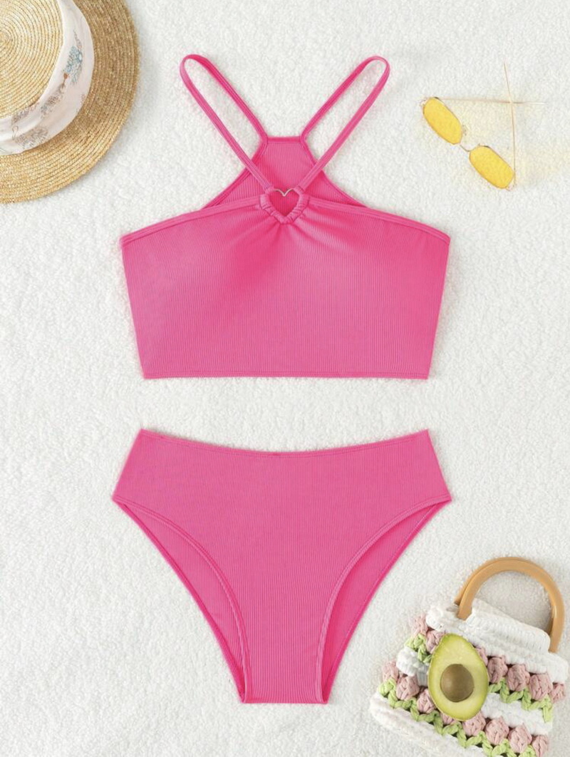 New Sexy Hollow Halter Bikini Set - Two-Piece Beach Swimsuit