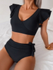 2025 High-Waisted Two-Piece Bikini - European Style Swimwear