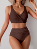 2025 Sexy Two-Piece Bikini Set - High-Waisted European Style Swimwear