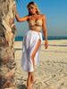 Sexy Colorblock One-Piece Bikini - With Skirt Beach Vacation Swimwear